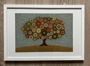 Mandala tree print, 30x45cm