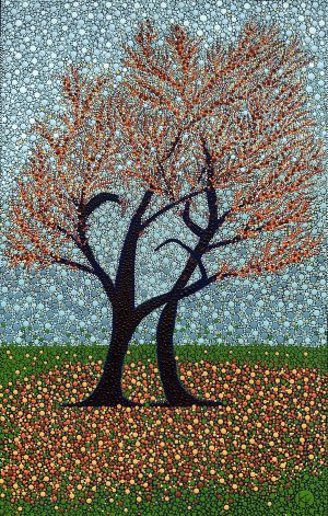 Autumn tango print, 43x31cm
