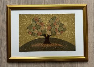 Tree of hearts print, 30x45cm