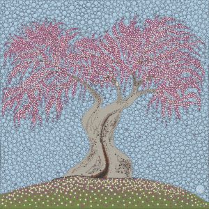 Sakura print, 40x40cm